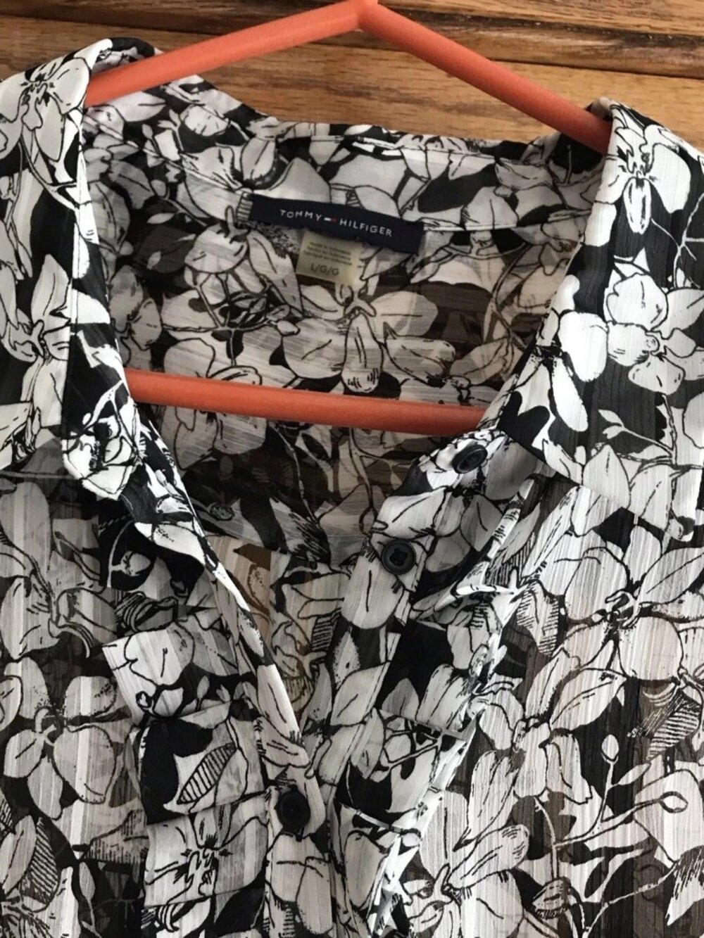 Womens Tommy Hilfiger Floral Sleeveless Top Large